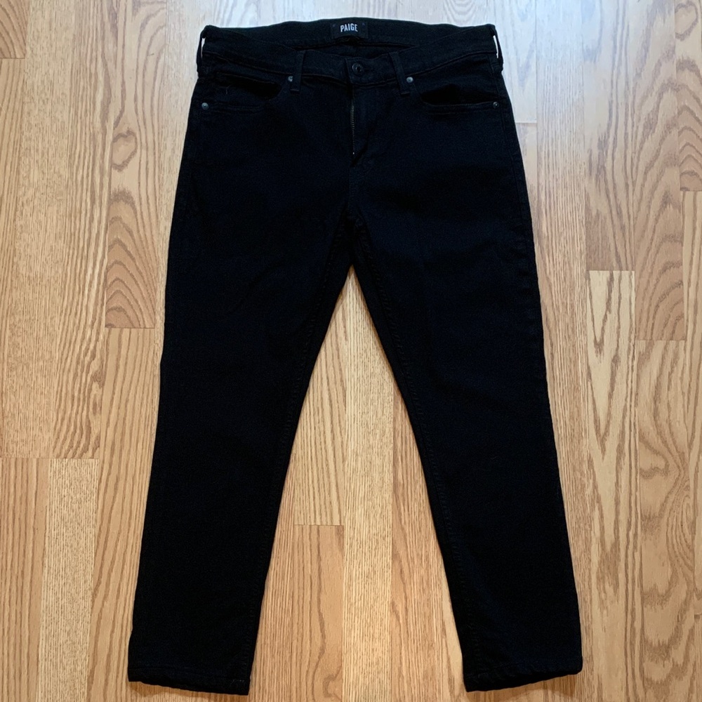 PAIGE Croft Black Shadow Denim Jeans